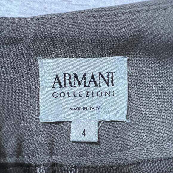 Armani Collezioni Tailored Wide Leg Trousers WOMENS 4 Made in Italy - Picture 3 of 9